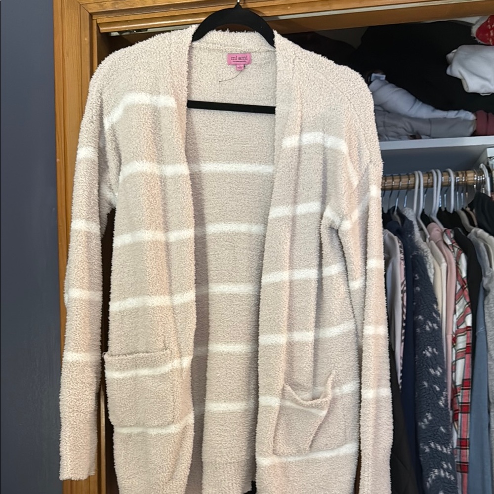 Cozy Cream Striped Sweater